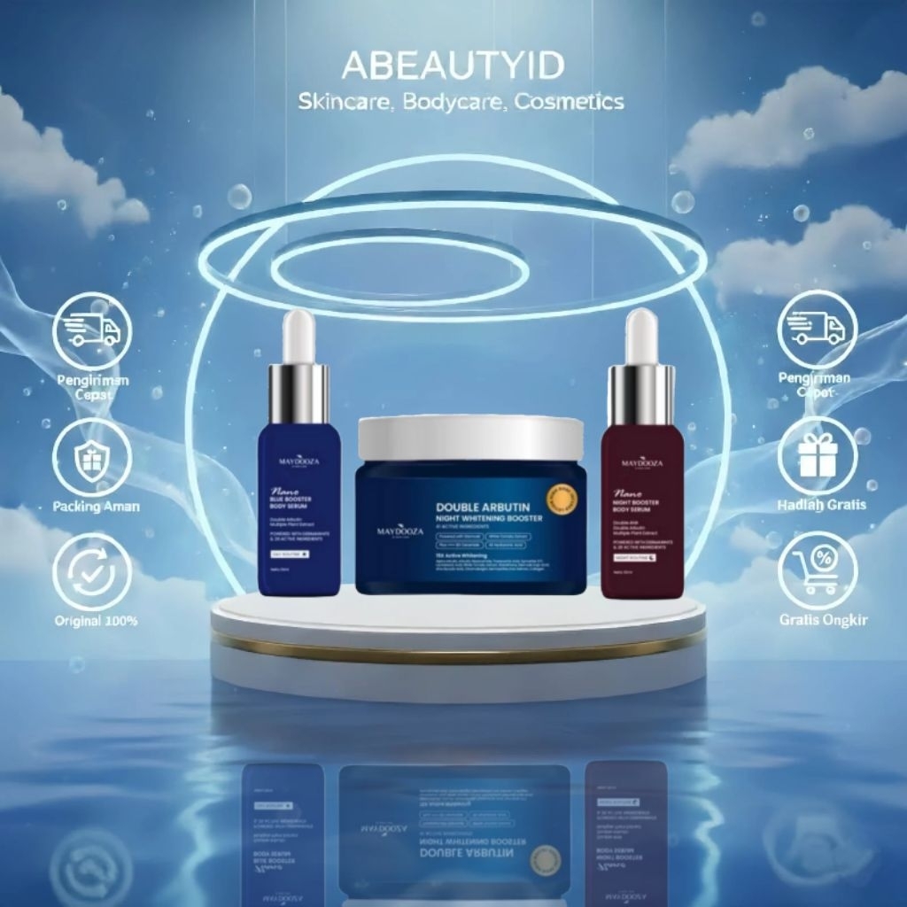 MAYDOOZA - (READY)Body lotion  250ml/Serum merah/Serum Biru Maydooza