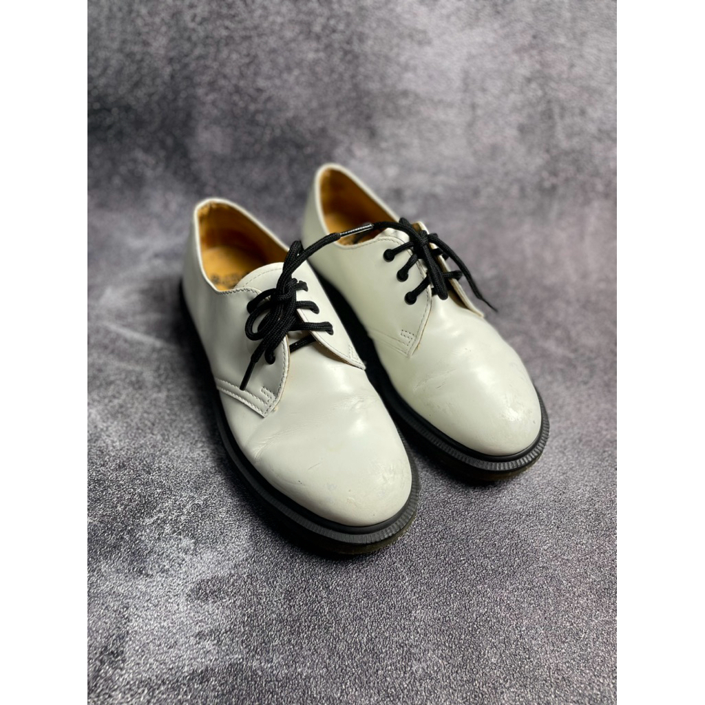 dr martens docmart 1461pw white leather