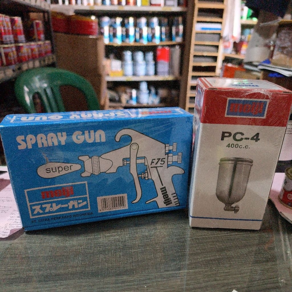 Spray Gun Meiji F75 tabung samping 400 cc