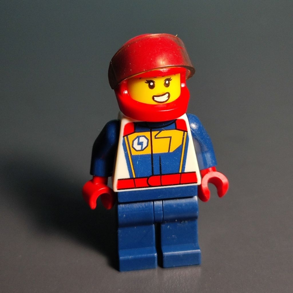 Lego Minifigure Original Lego city Female Race Driver bekas