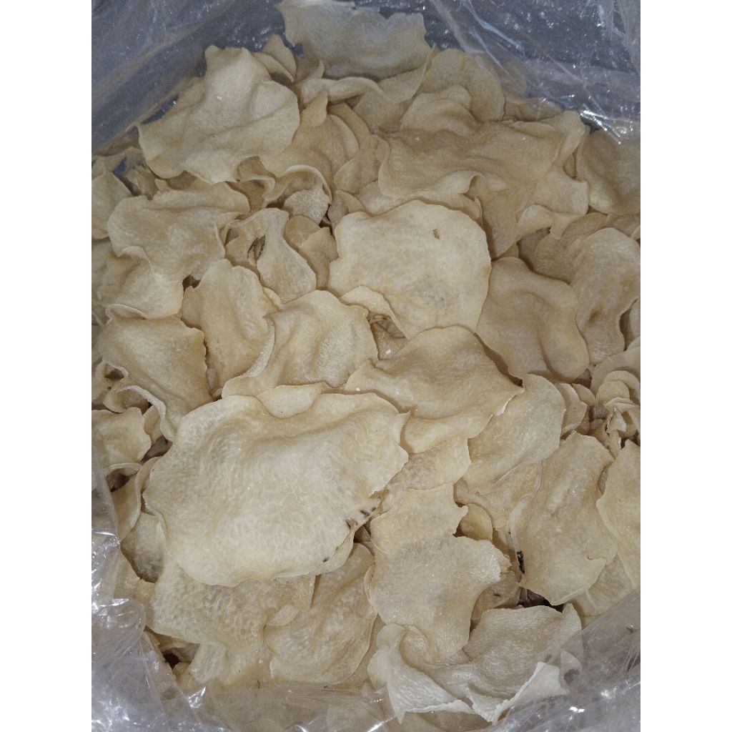 Keripik gadung mentah siap goreng