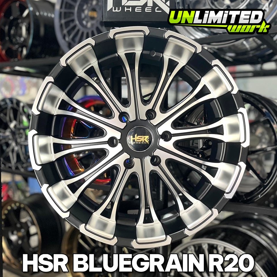 Velg Black Polish Ring 20 Celong HSR Bluegrain R20 Hole 6X139,7 Mobil Strada Triton Hilux Fortuner