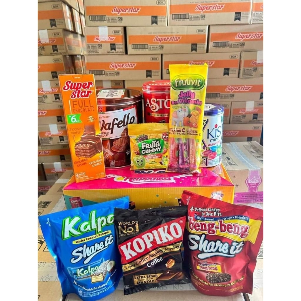 Paket Hampers box of happiness /hampers lebaran/paket hampers mayora/paket mayora viral