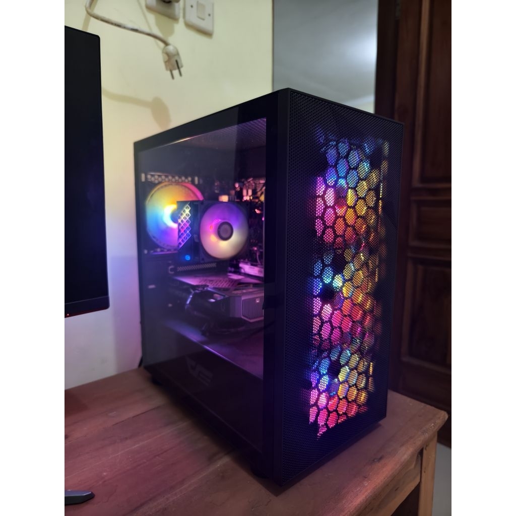 pc gaming rakitan bekas second seken ryzen 5 7500f rtx 5060