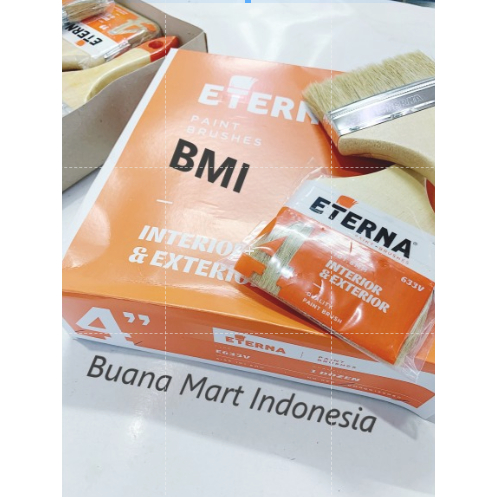 (Grosir) Kuas Cat Eterna | Kuas 633 4" | Brush Eterna | Kuas Tembok Eterna ORI