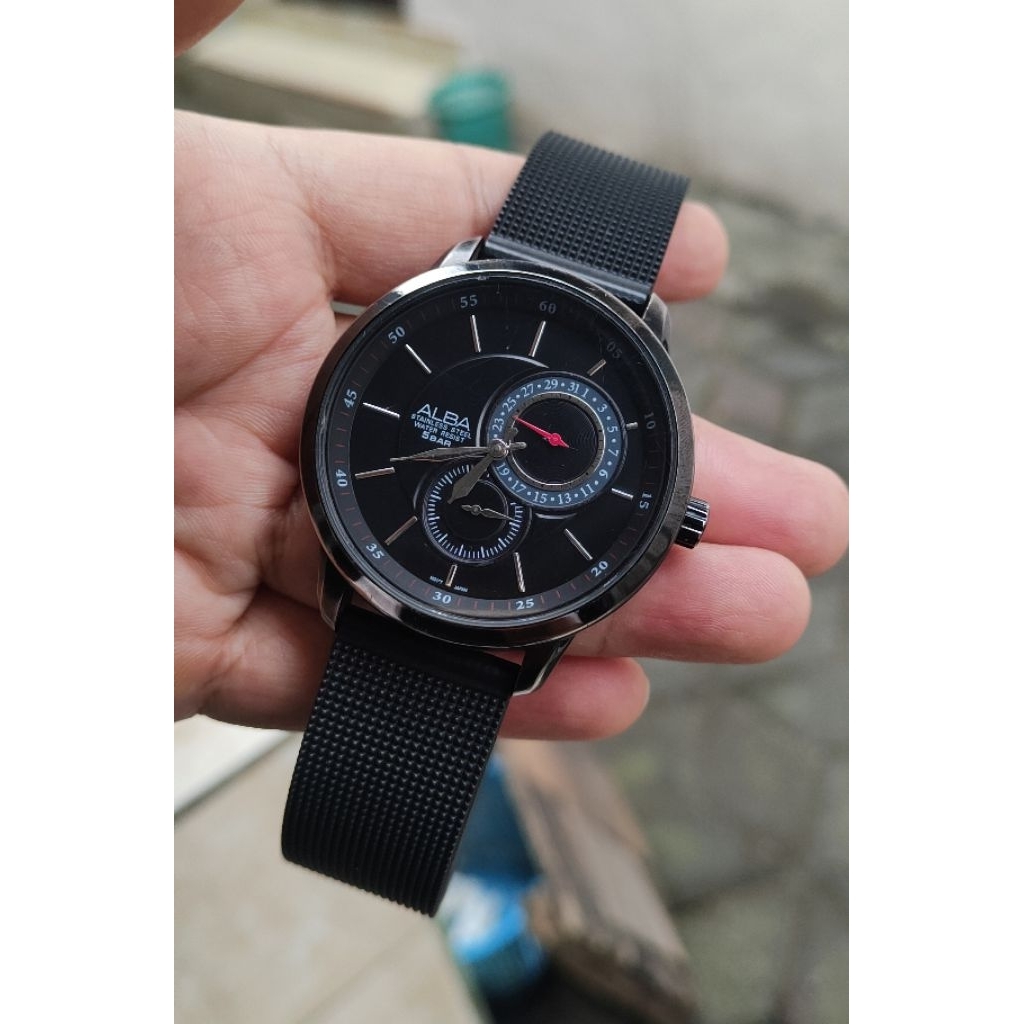 jam tangan original pria Alba second bekas preloved