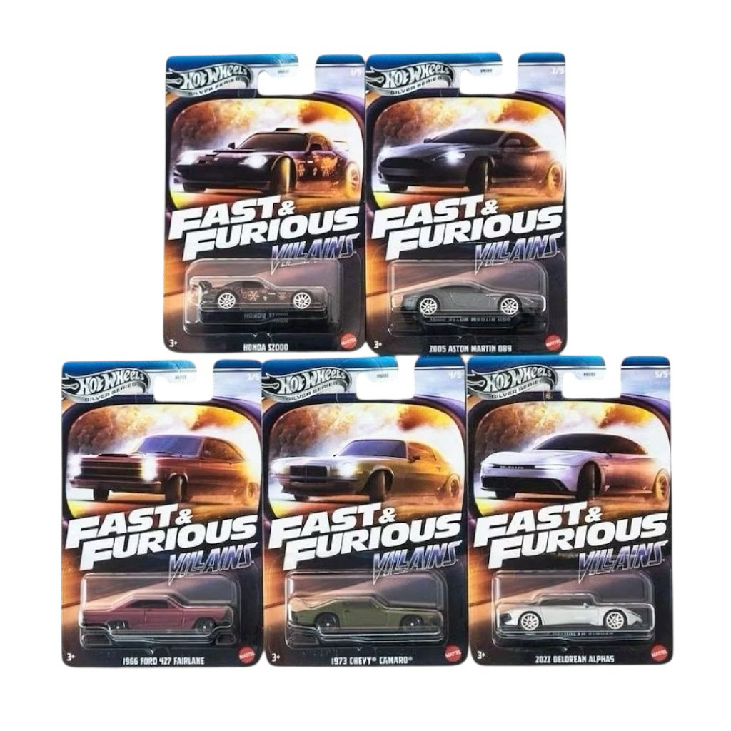 Hot Wheels fast and furious vilains 1set