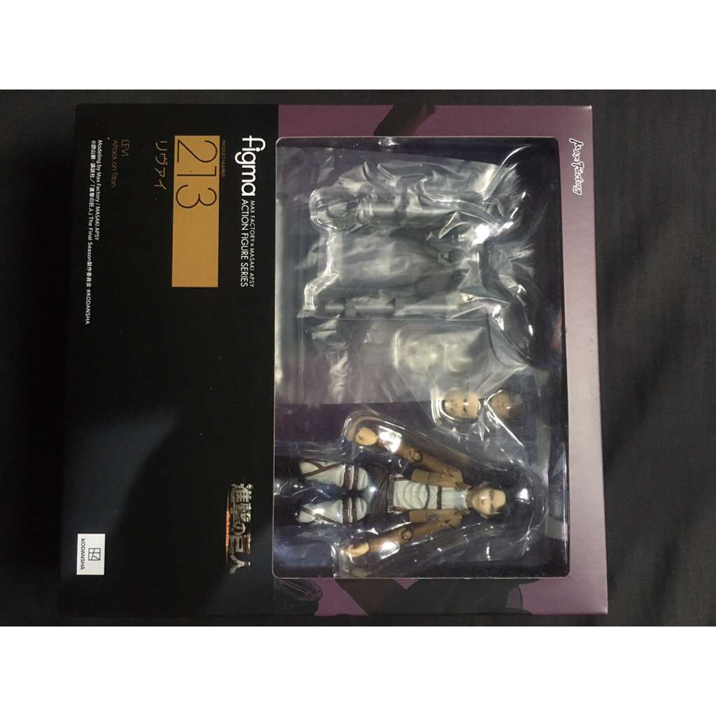 ORIGINAL FIGMA ATTACK ON TITAN LEVI ACKERMAN (BIB) RARE