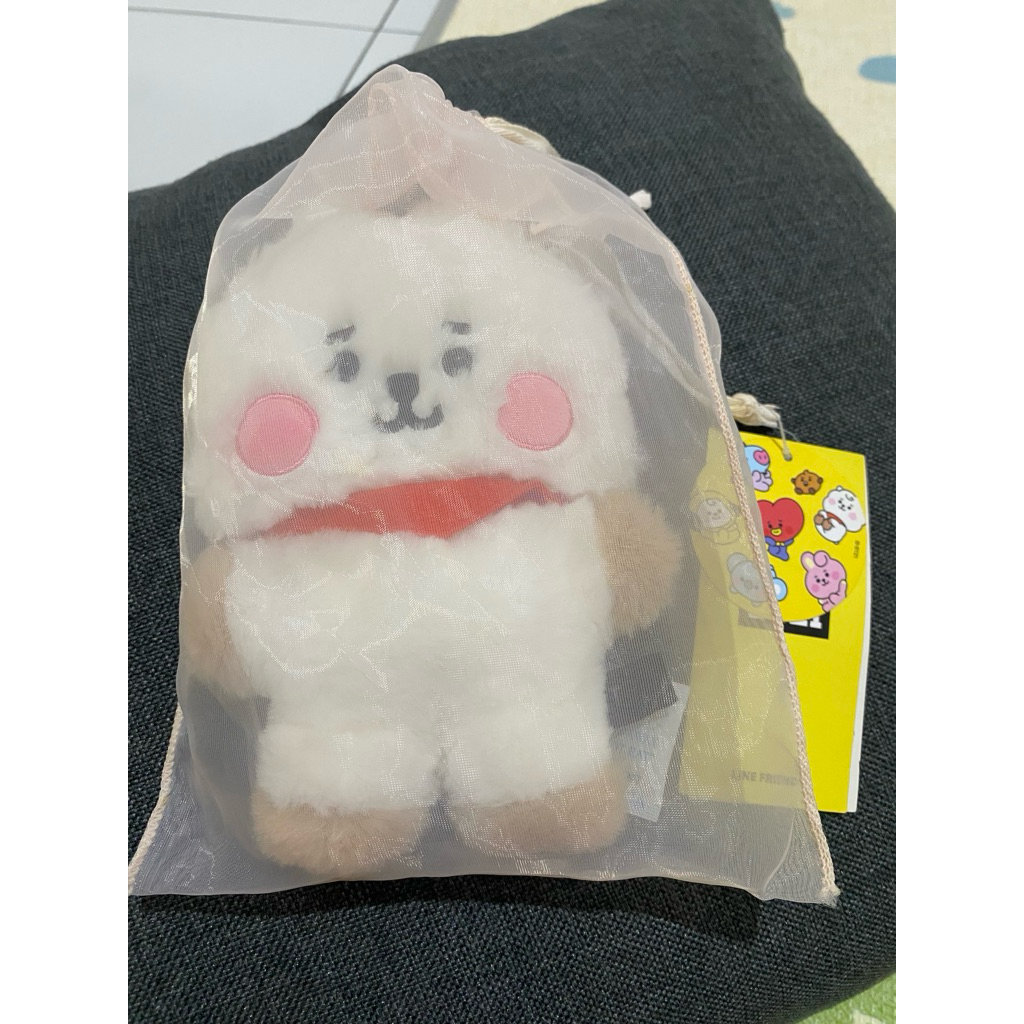 BT21 RJ BABY FLAT FUR STANDING DOLL OFFICIAL LINE FRIENDS