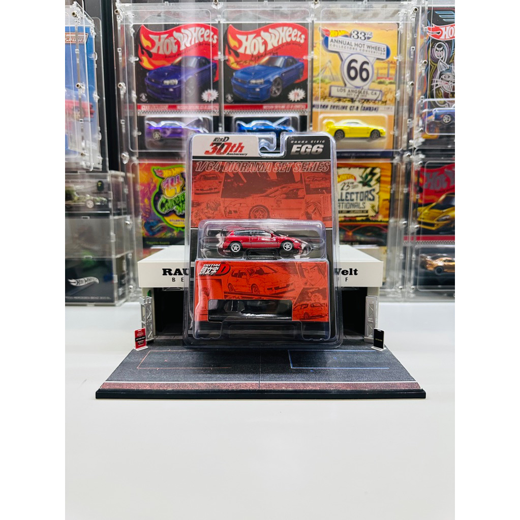 Hobby Japan 1:64 Honda Civic EG6 Myogi Night Kids Initial D Shingo Shoji vs Takumi Fujiwara