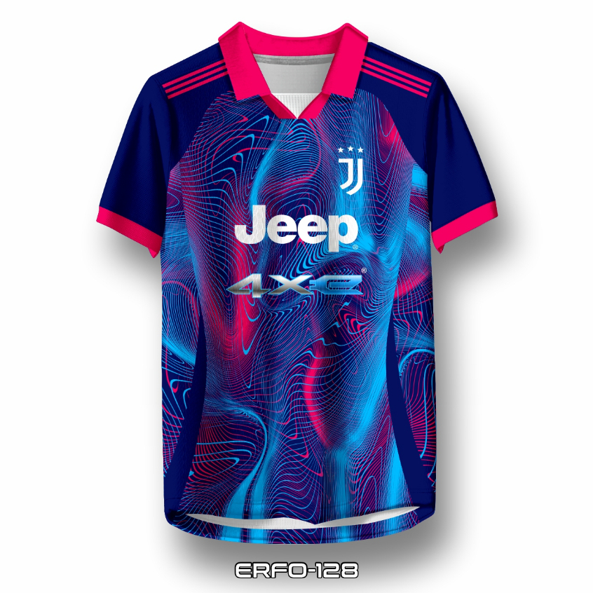 Jersey Juventus Third Terbaru Biru Pink Motif Abstrak Jeep ERFO.ID-128