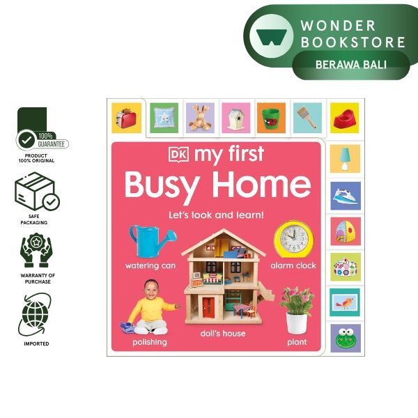 Dk - My First Tabbed Board Book: My First Busy Home, Let'S Look And Learn