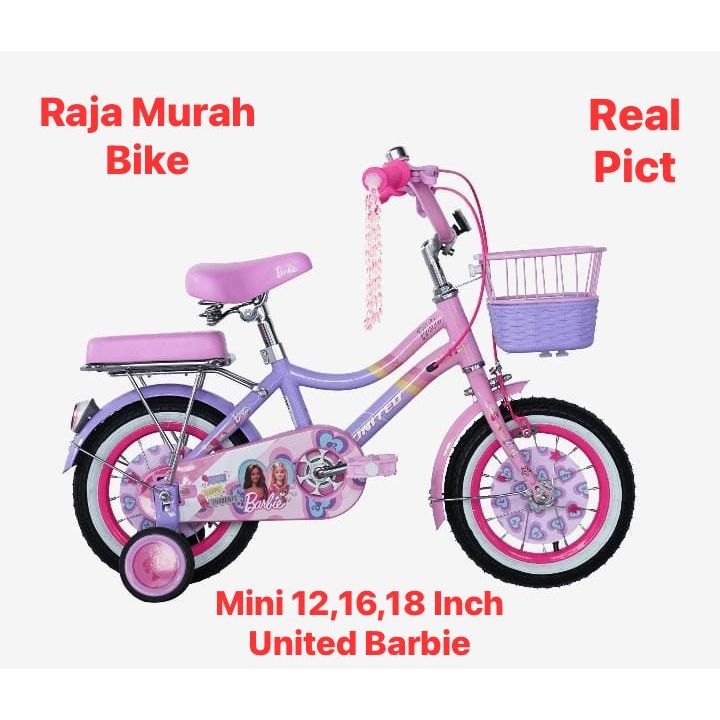 Sepeda Anak Mini 16 United Barbie NEW Sepeda Anak Perempuan United Barbie 16  Inch