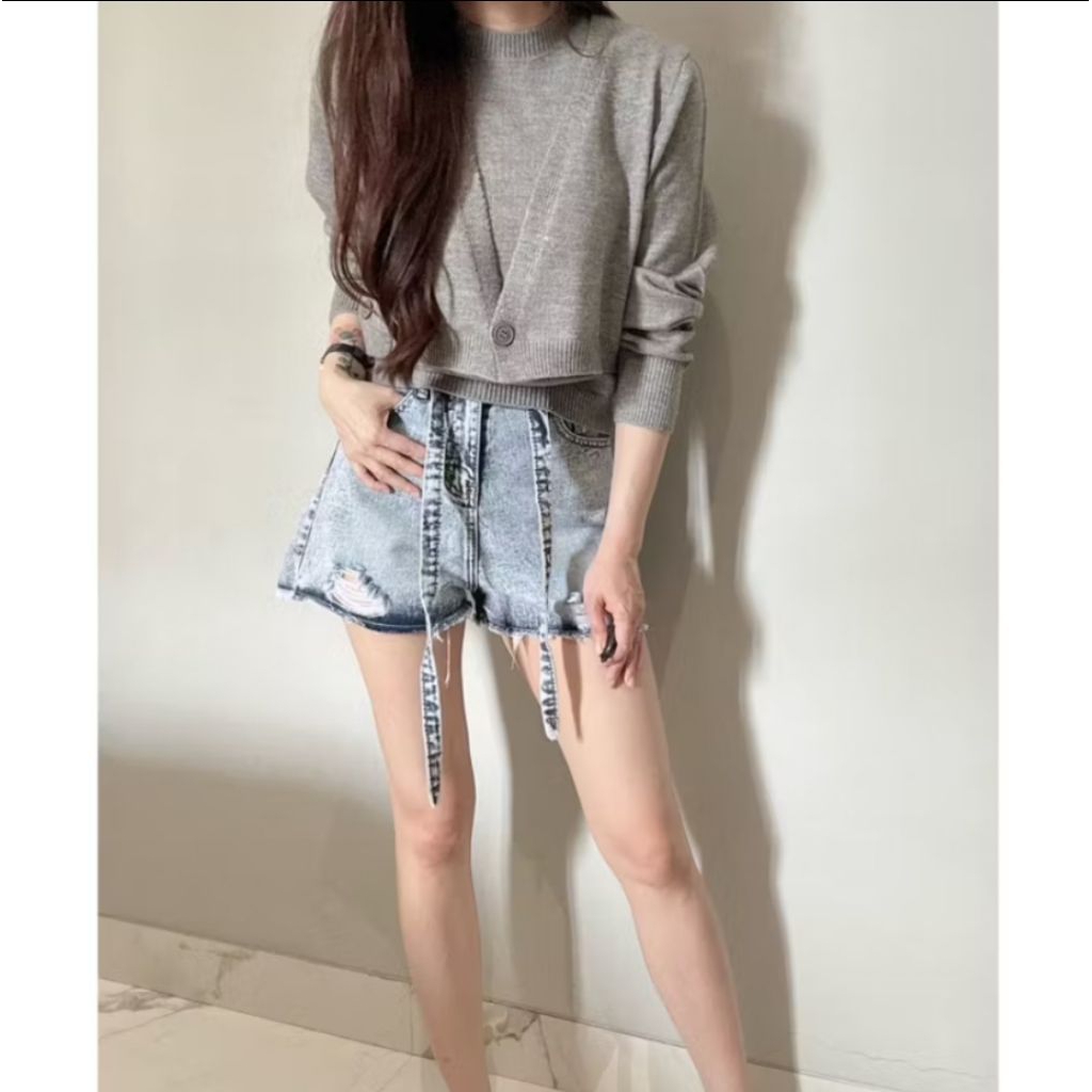 ndudshop knit set / setelan wanita / setelan rajut wanita / setelan casual wanita