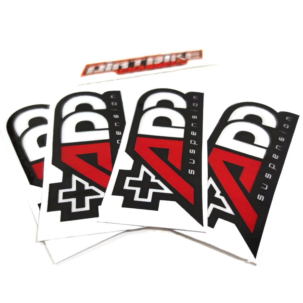 Stiker Logo ADD SUSPENSION Sticker Shock Depan Belakang Tabung KLX CRF WR NMAX AEROX BEAT GENIO VARI