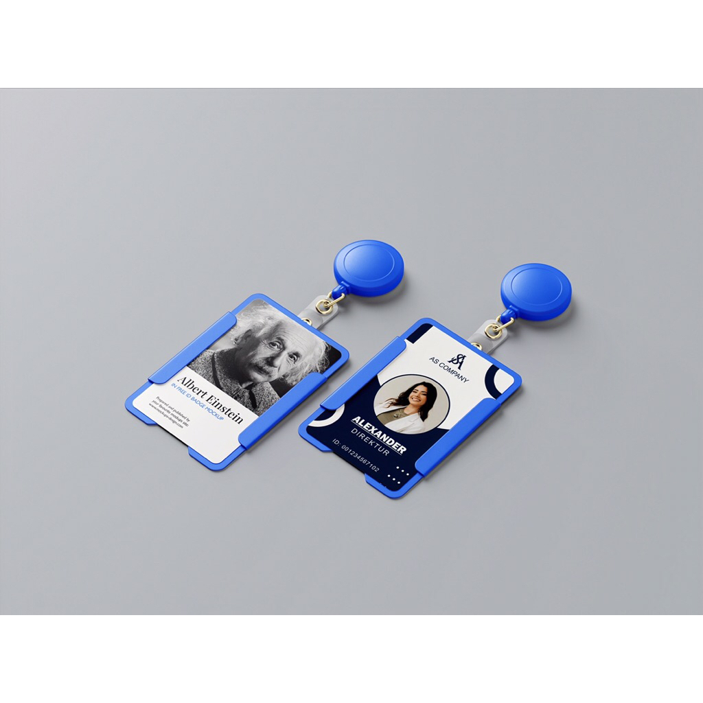 ID CARD BAHAN PVC/VERSI ATM + CETAK + TALI LANYARD