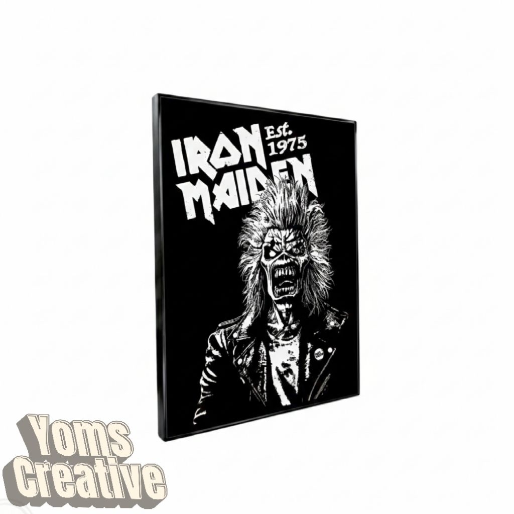 Poster pajangan dinding band metal frameblok