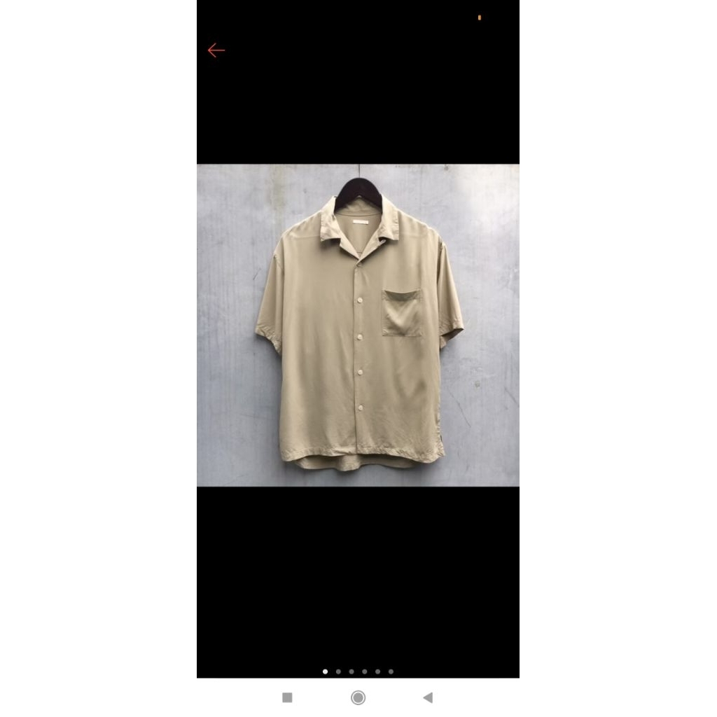 Kemeja open collar GU