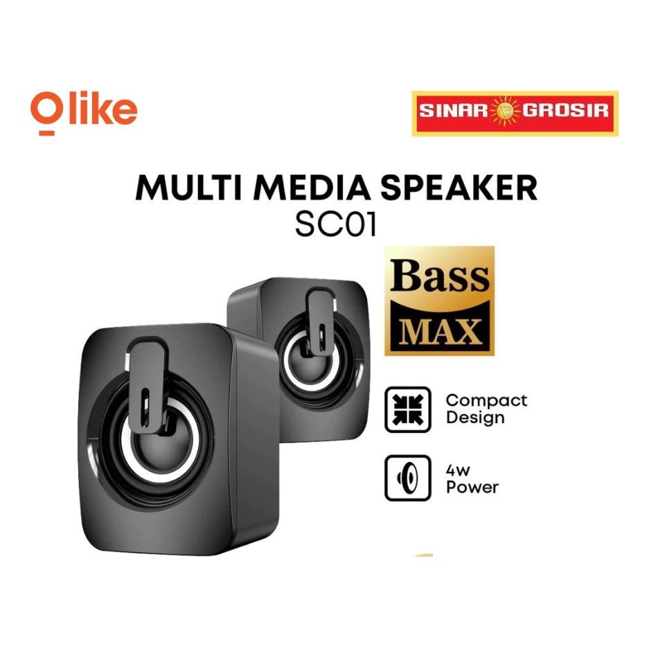 Olike SC01 Mini Speaker 4W Bass USB Jack