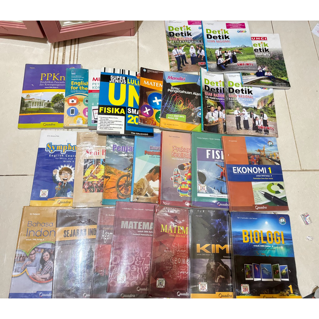 preloved buku sekolah SMP-SMA