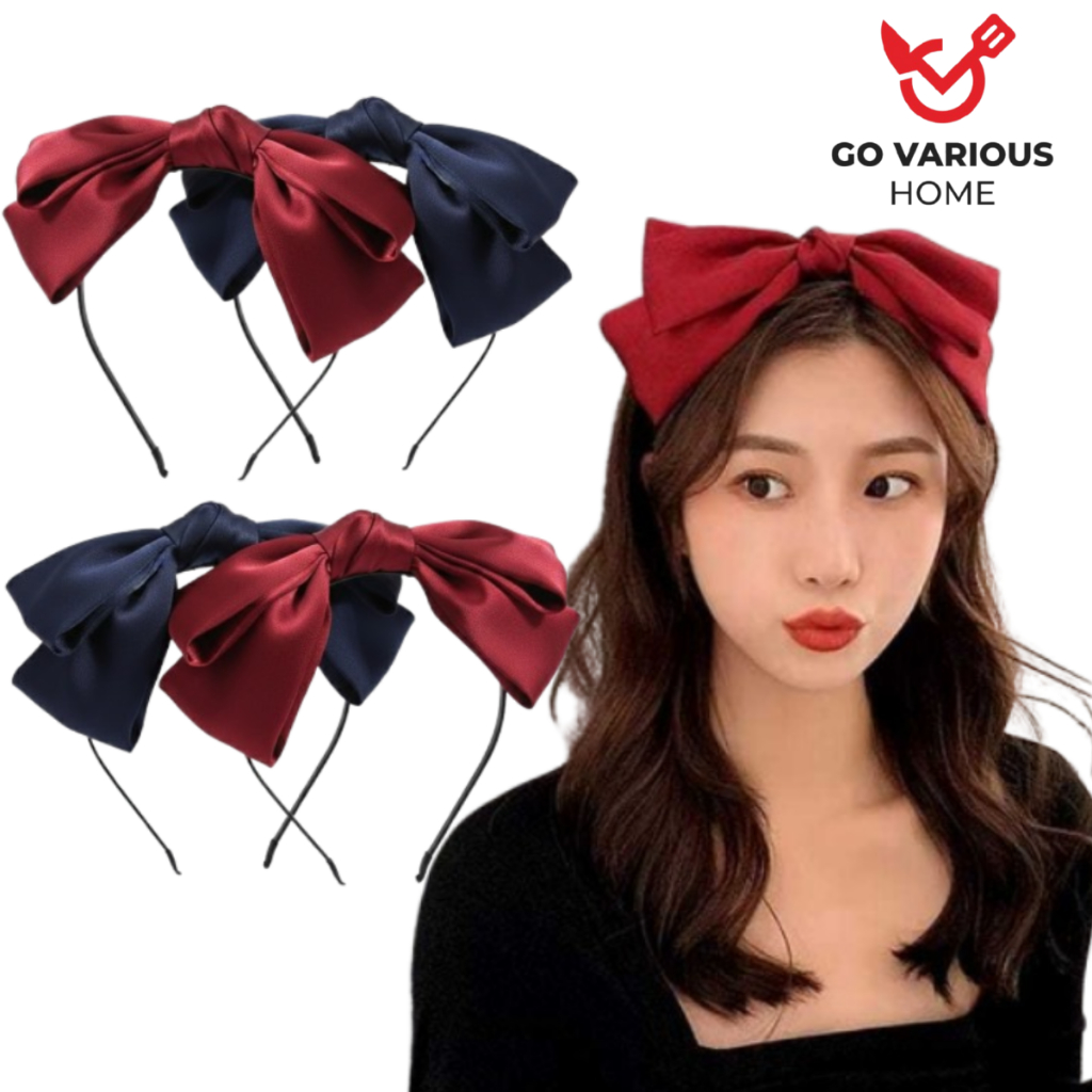 GVH Bando Korea Wanita Pita Kupu-Kupu Besar Bandana Kain Premium Dewasa