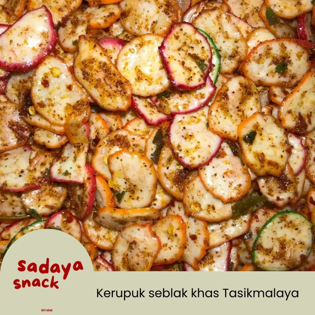 Kerupuk seblak pedas khas Tasikmalaya