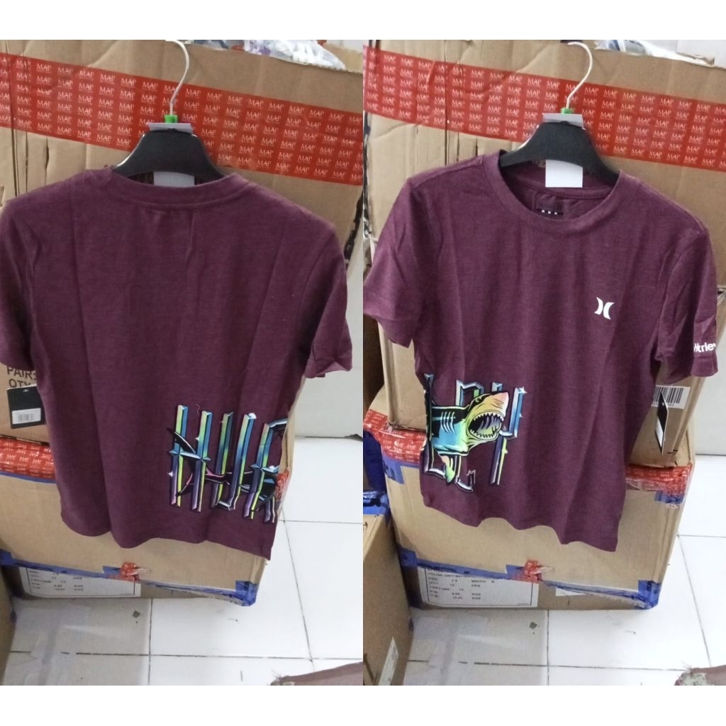 Hurley kaos anak remaja usia 8-20th