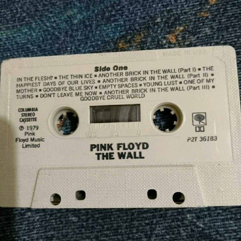 kaset pita Pink Floyd the wall 1979 Pink Floyd Music Limited (no vover)