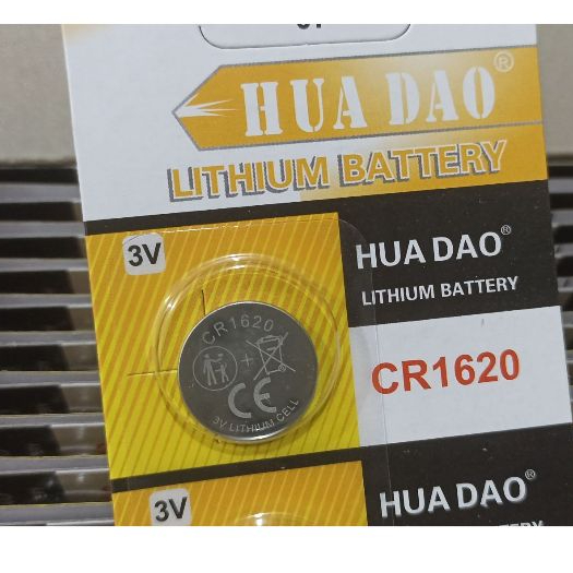 (1 BUAH) Baterai Remote HUADAO CR1620 1620 CR-1620 Baterai Kancing Lithium mobil Ayla, Agya, Avanza,