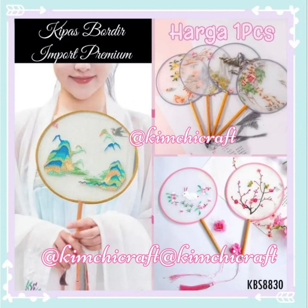 KIPAS KAIN BORDIR IMPORT PREMIUM / KIPAS NIKAH PAI TU / KIPAS TARI / KIPAS SUTRA BORDIR / KIPAS SUTR