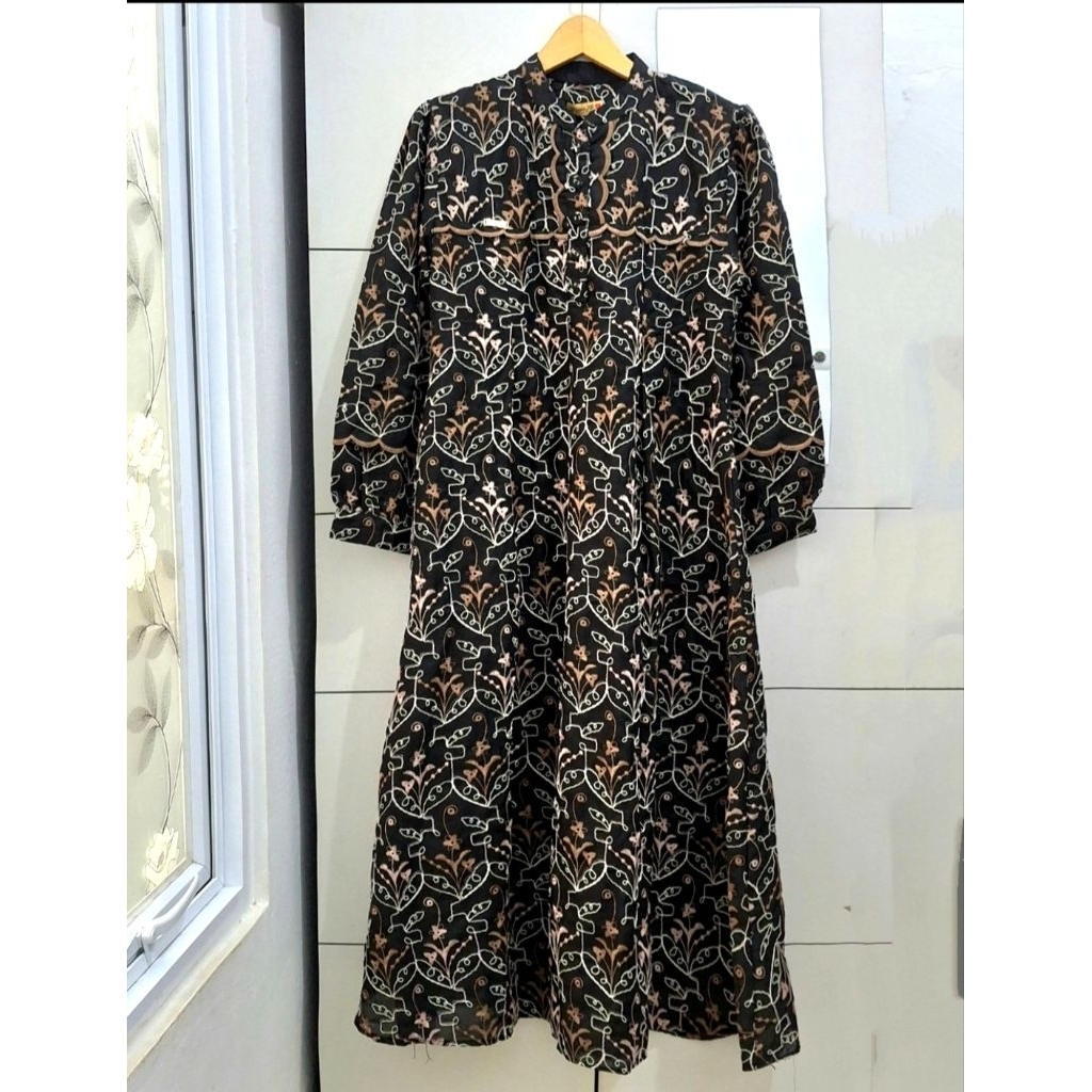 MIDI NAJWA PREMIUM / GAMIS MIDI BY NAJWA KATUN BORDIR PUTIH / GAMIS LEBARAN NAJWA PUTIH / NAJWA KRAN