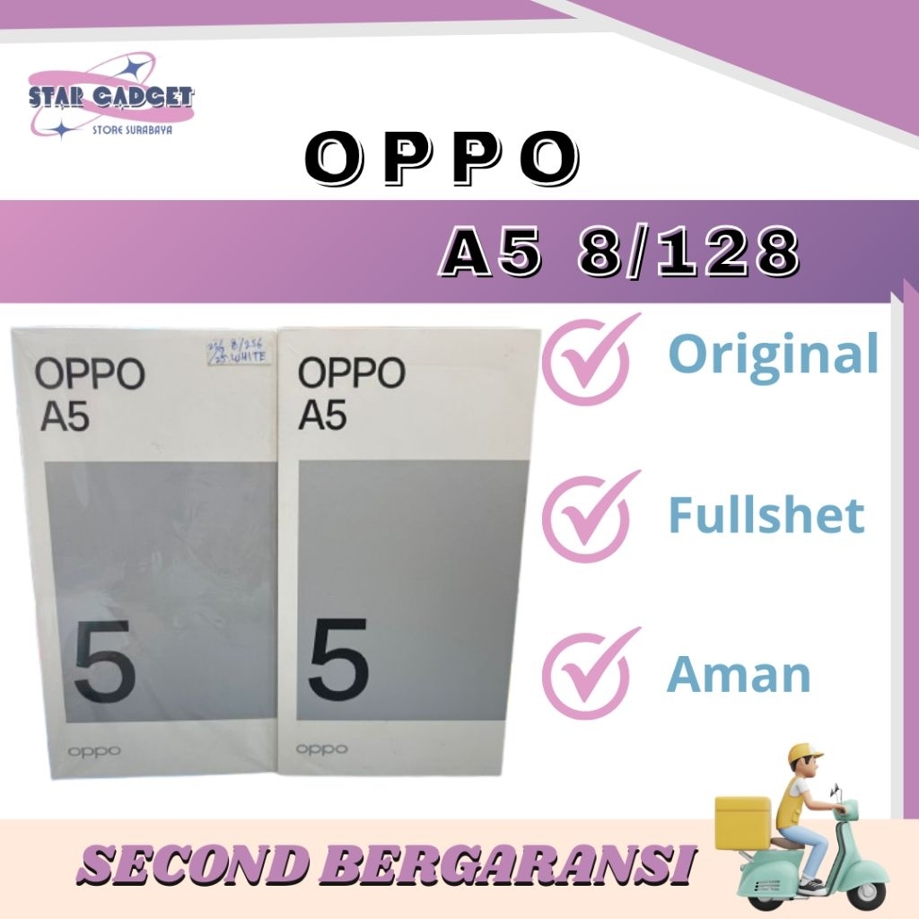 OPPO A5 8/128 BEKAS SECOND