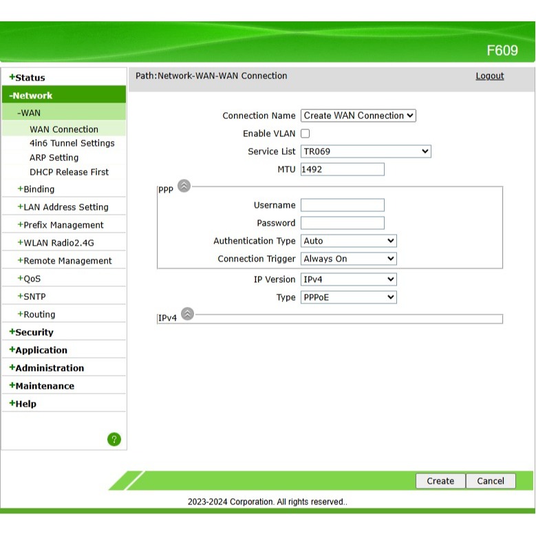 New ONT  F609 v9 XPON