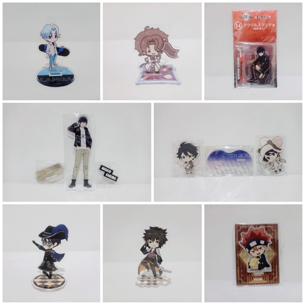 (Updated) Mix merch acrylic standee World Trigger Masato, SK8 The infinity Langa, Nijisanji Belmond,