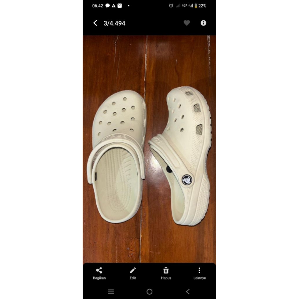 preloved sandal crocs ori