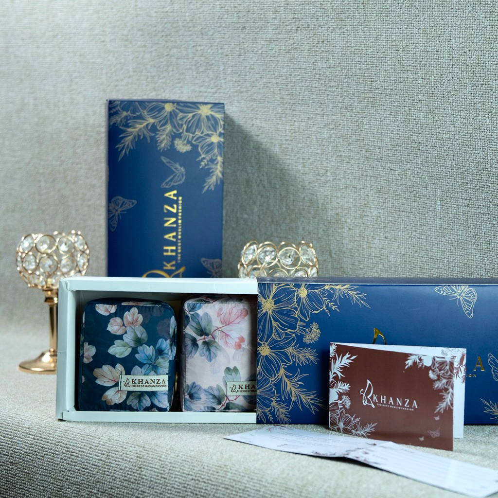 Box Hampers Khanza Mukena / Kotak Mukena Mini Traveling (Muat 3pcs Mukena Travel Mini)