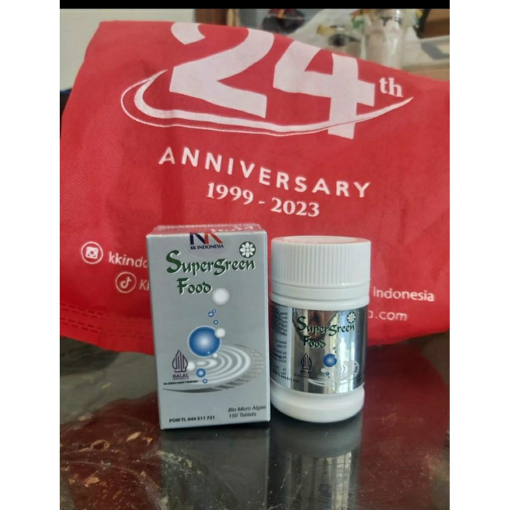 Spirulina Super green Food KK Indonesia 200 Tablet