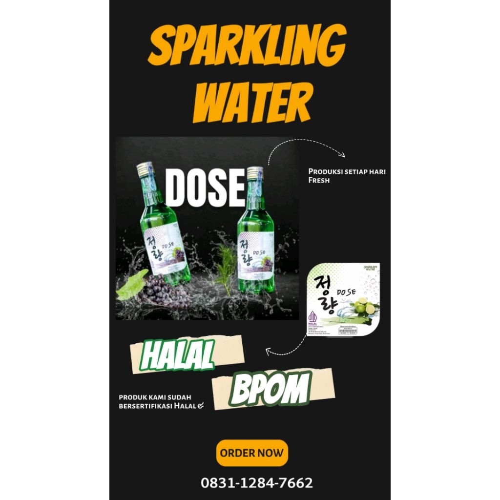 Sparkling water Dose minuman ala korea