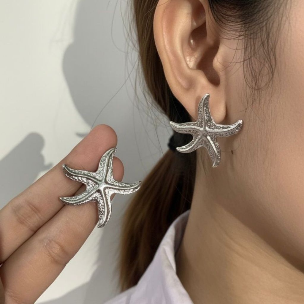 Anting Bintang Laut Gaya Kasual