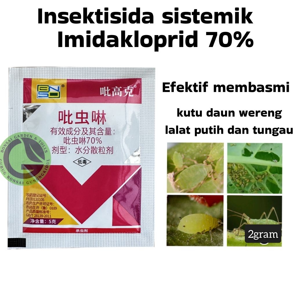 5gram Insektisida Imidakloprid 70% Efektif untuk Pembasmi Hama Kutu Kebul