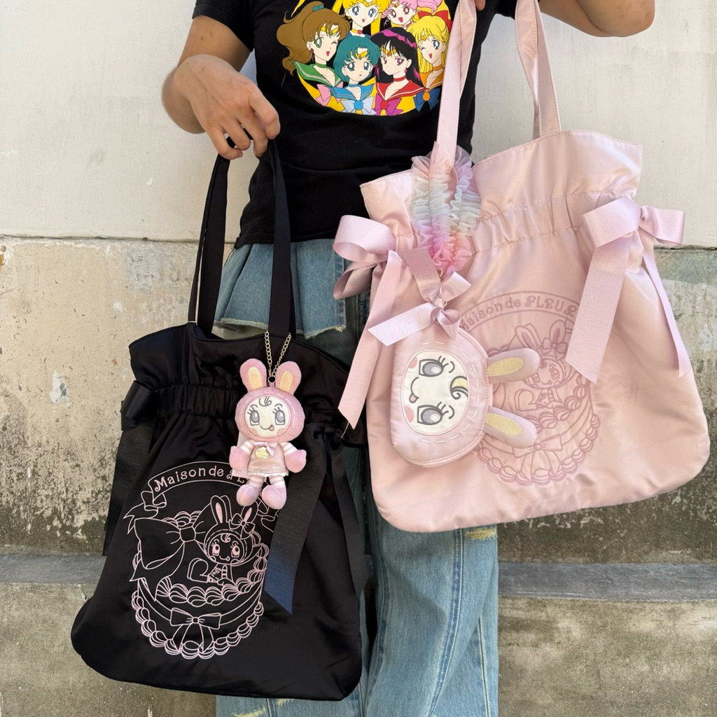 Bineilstudio | Maison de FLEUR x Piano Rabbit shoulder bag | Makeup pouch