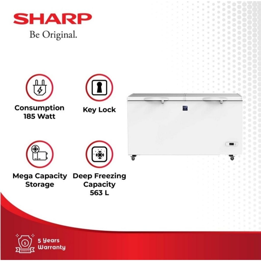 BOX FREEZER SHARP FRV-600 CHEST FREEZER 600LITER