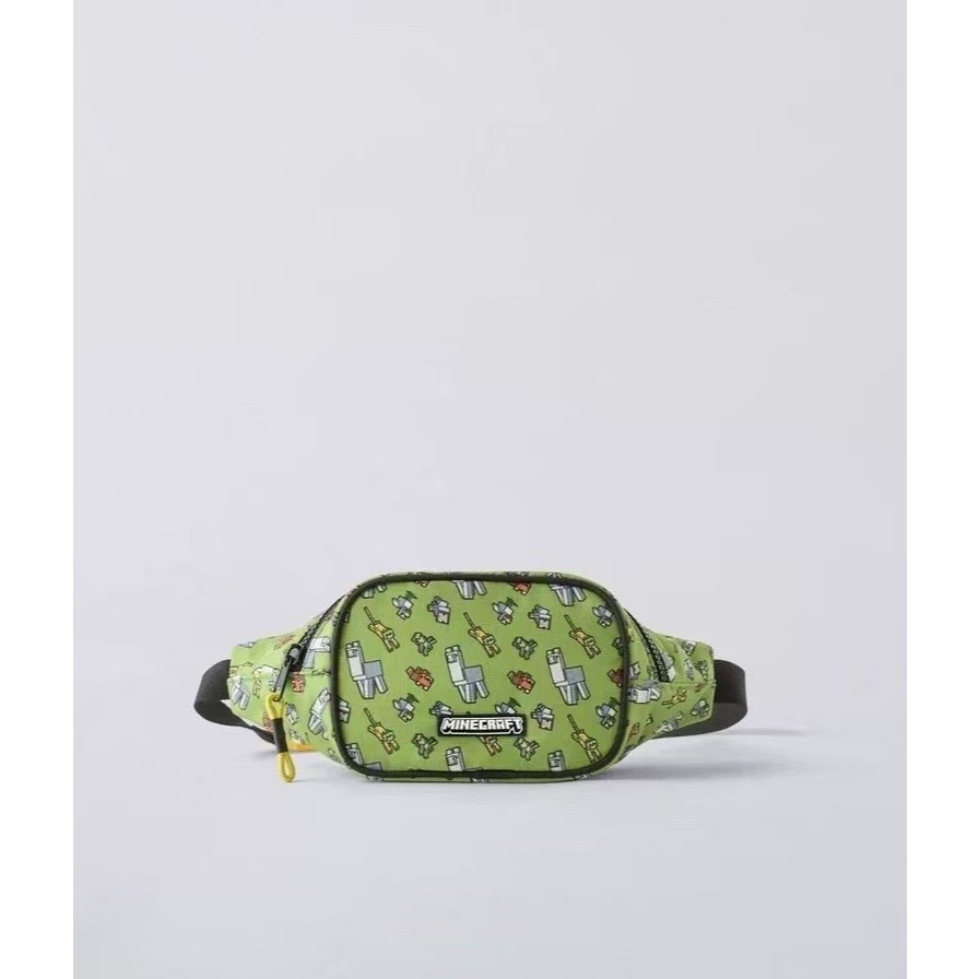 BAB505 Tas Pinggang Anak Laki-Laki Min3crft tas selempang anak laki laki lucu keren