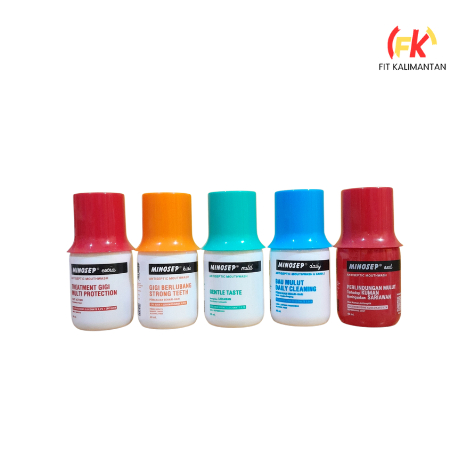 Minosep Obat Kumur Mild | Red | Kids | Extra | Daily 60 mL