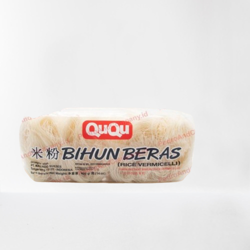 Ququ bihun beras rice vermicelli 400 gram bihun soun kering mi putih