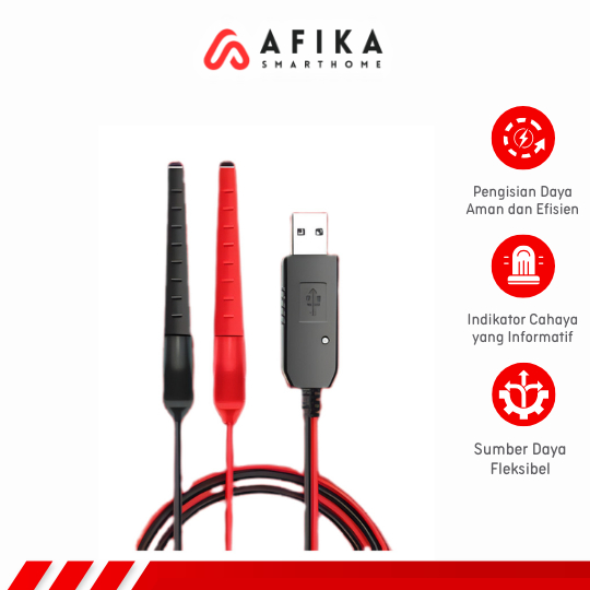 Kabel Charger Baterai HT Walkie Talkie Alligator USB Baofeng