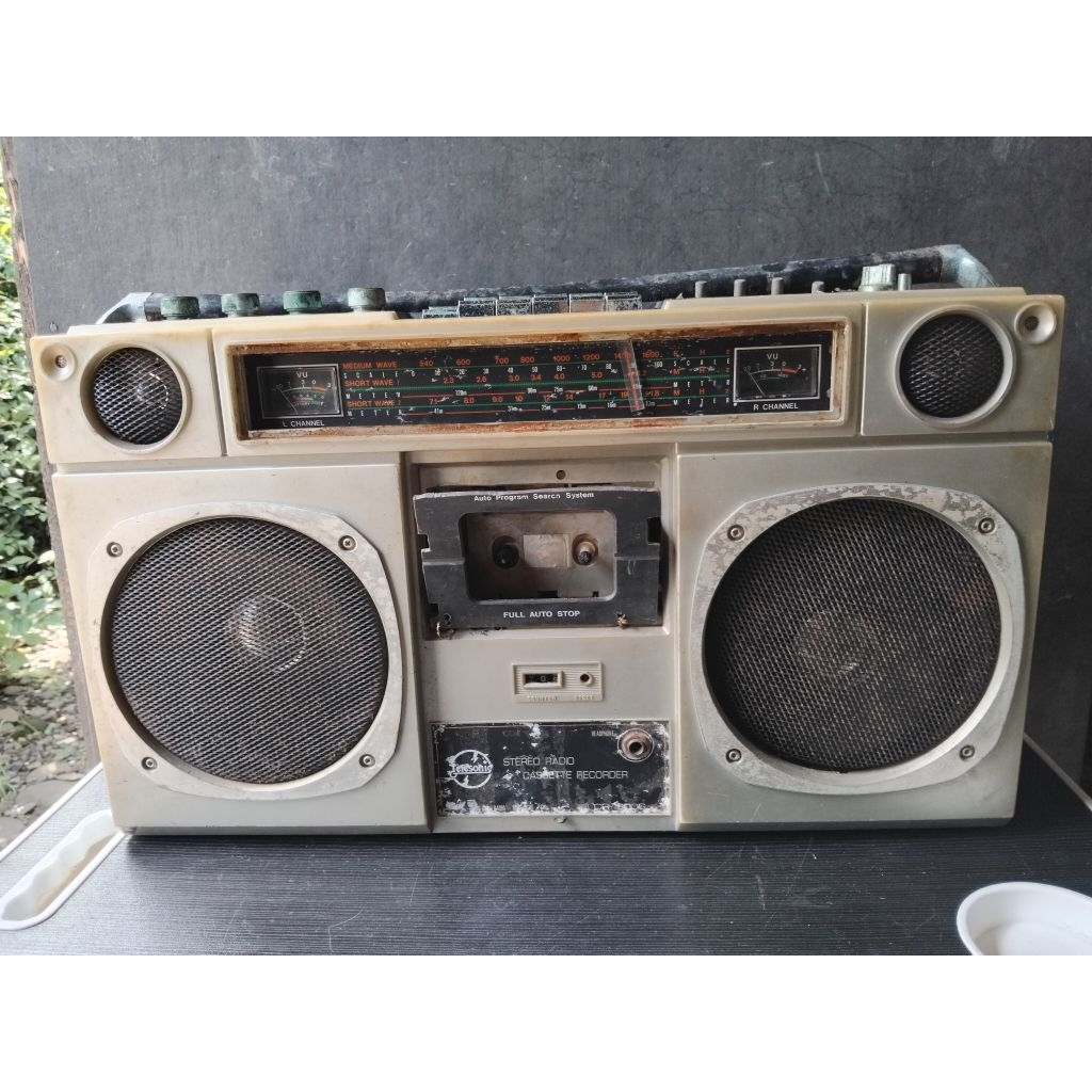 Vintage Radio Tape Bombox telesonic Jadul ukuran jumbo - Radio tape jadul antik