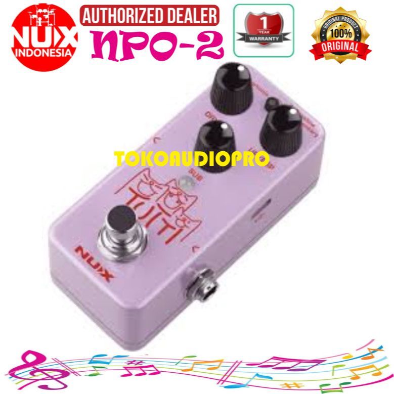 Efek Nux NPO-2 TUTTI  Polyphonic Octave Pedal Efek Gitar Nux NPO2