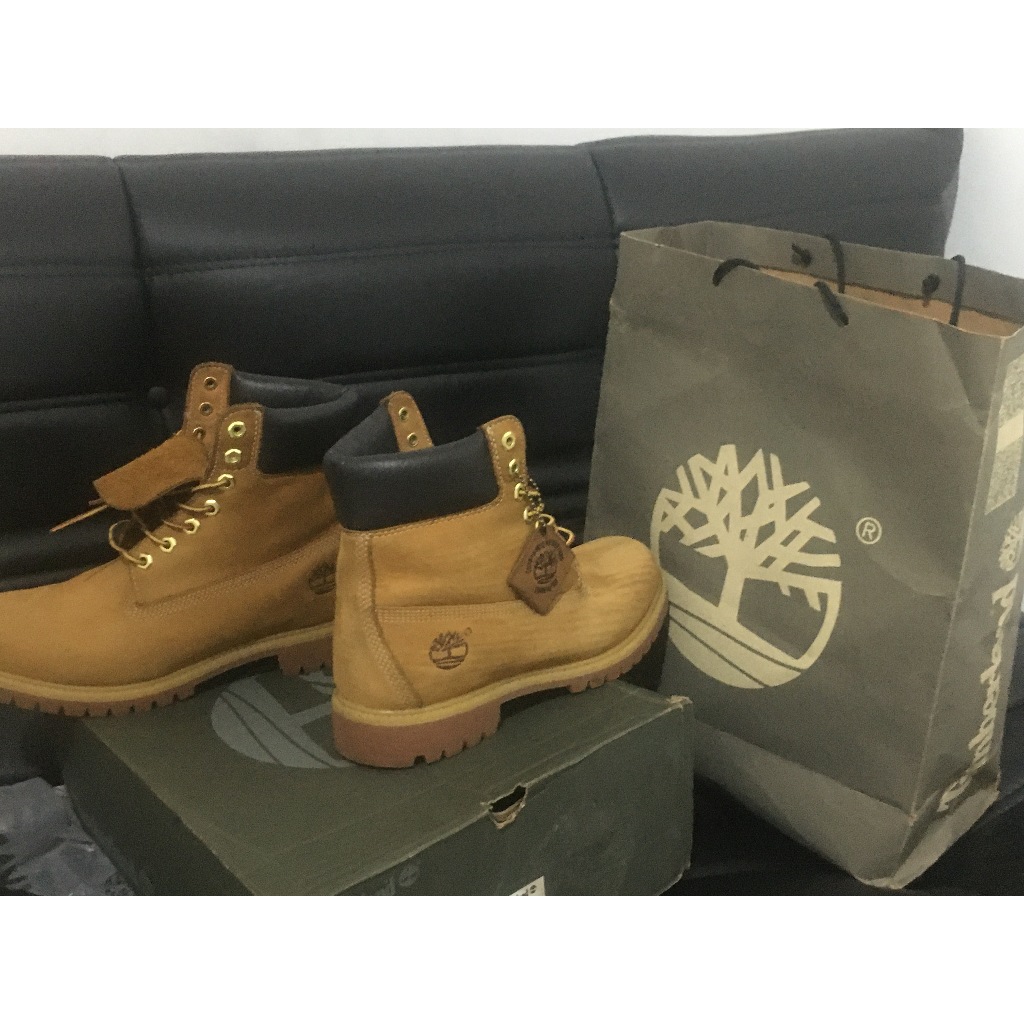 Sepatu Timberland Premium icon 6-inch waterpoof yellow nubuck