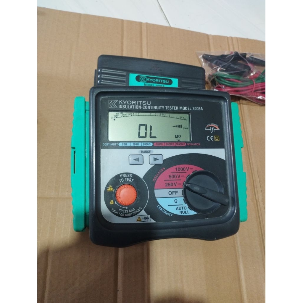 Merger instalasi Kyoritsu 3005A insulation tester kyoritsu 3005 Original Second